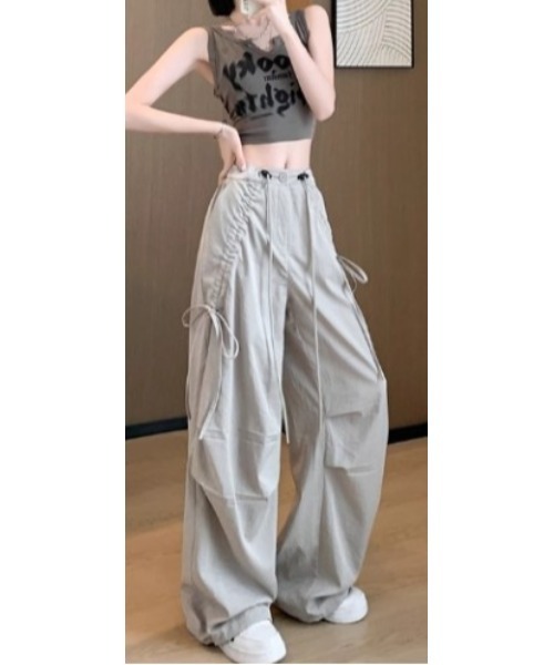 LAUTRE COTE(ロウトレコウト)の「ドローコードイージーパンツ(カーゴパンツ・レディース・ブラック/グレー・X-LARGE/LARGE/MEDIUM/SMALL)」の3枚目の写真