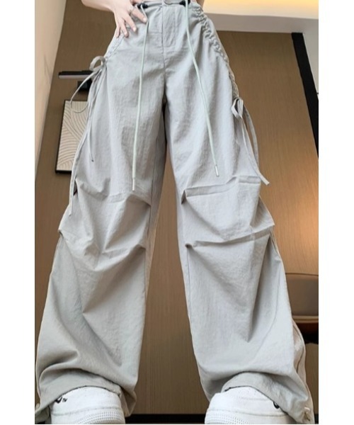 LAUTRE COTE(ロウトレコウト)の「ドローコードイージーパンツ(カーゴパンツ・レディース・ブラック/グレー・X-LARGE/LARGE/MEDIUM/SMALL)」の18枚目の写真