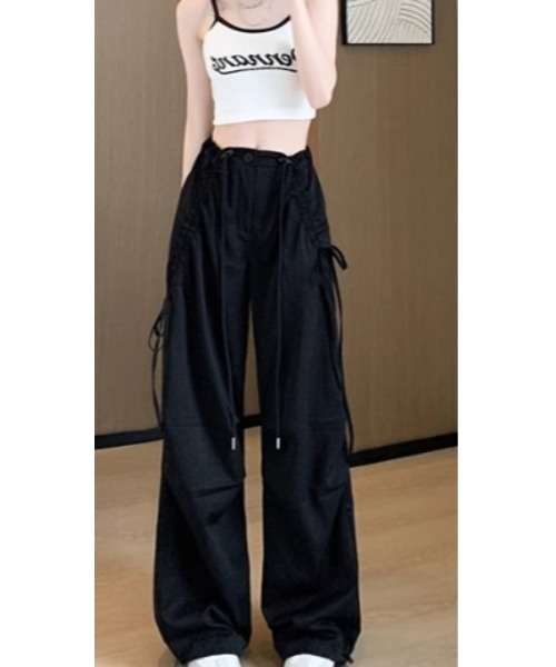 LAUTRE COTE(ロウトレコウト)の「ドローコードイージーパンツ(カーゴパンツ・レディース・ブラック/グレー・X-LARGE/LARGE/MEDIUM/SMALL)」の12枚目の写真