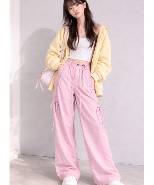LAUTRE COTE(ロウトレコウト)の「ドローコードイージーパンツ(カーゴパンツ・レディース・ブラック/グレー・X-LARGE/LARGE/MEDIUM/SMALL)」の7枚目の写真