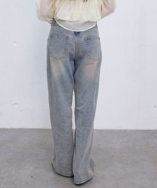 archives（アルシーヴ）の「ビジューストレートデニム（デニムパンツ・レディース・サックスブルー/ブルー・SMALL/MEDIUM）」の16枚目の写真