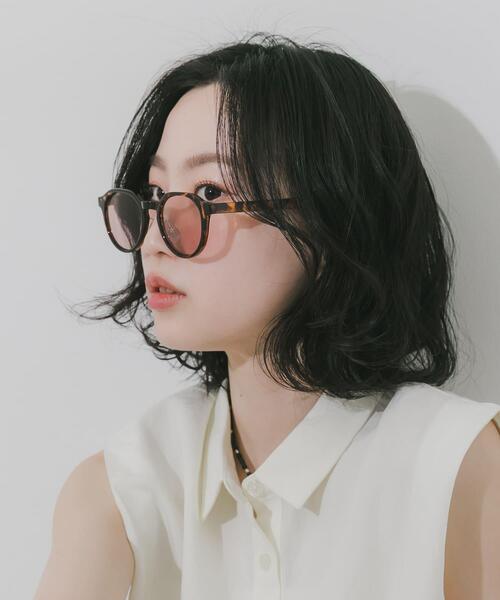 SMELLY(スメリー)の「ボストンシェイプサングラス(サングラス・レディース・グレー系その他/グリーン系その他/グレー/ブラウン系その他・-)」の3枚目の写真