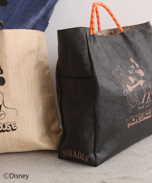 NOMADIS（ノマディス）の「別注【NOMADIS/ノマディス】SAC MESH Print（トートバッグ・レディース・ベージュ/ブラック/ネイビー・FREE）」の4枚目の写真