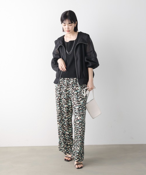 Bou Jeloud(ブージュルード)の「フード付シアーマウンテンパーカー(シャツ/ブラウス・レディース・アイボリー/ブラック・38)」の21枚目の写真