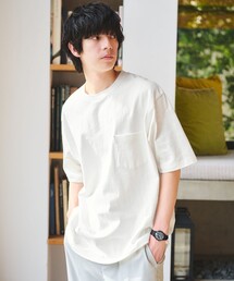 green label relaxing | ヴィンテージライク ヘビーウェイト ドローストリング 半袖 Tシャツ カットソー(Tシャツ/カットソー)