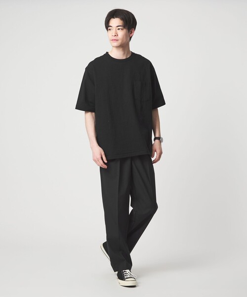 green label relaxing（グリーンレーベルリラクシング）の「ヴィンテージライク ヘビーウェイト ドローストリング 半袖 Tシャツ カットソー（Tシャツ/カットソー・メンズ・ブラック/ホワイト/オレンジ・S/XL/L/M）」の7枚目の写真