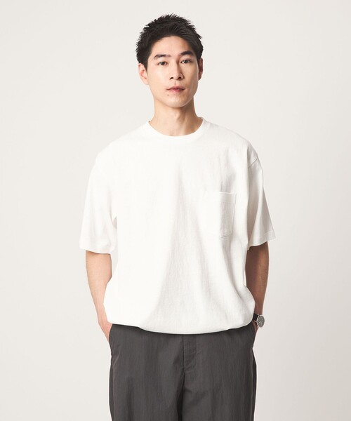 green label relaxing（グリーンレーベルリラクシング）の「ヴィンテージライク ヘビーウェイト ドローストリング 半袖 Tシャツ カットソー（Tシャツ/カットソー・メンズ・ブラック/ホワイト/オレンジ・S/XL/L/M）」の8枚目の写真