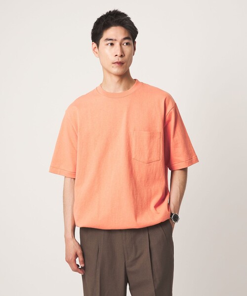 green label relaxing（グリーンレーベルリラクシング）の「ヴィンテージライク ヘビーウェイト ドローストリング 半袖 Tシャツ カットソー（Tシャツ/カットソー・メンズ・ブラック/ホワイト/オレンジ・S/XL/L/M）」の11枚目の写真