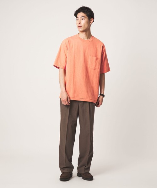 green label relaxing（グリーンレーベルリラクシング）の「ヴィンテージライク ヘビーウェイト ドローストリング 半袖 Tシャツ カットソー（Tシャツ/カットソー・メンズ・ブラック/ホワイト/オレンジ・S/XL/L/M）」の13枚目の写真