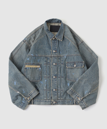 DAIRIKU / ダイリク "Paint" Big Sleeve Denim Jacket