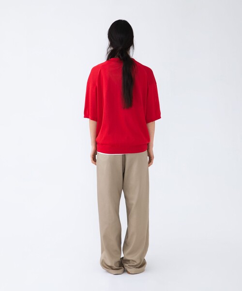 City Ambient Products(シティアンビエントプロダクツ)の「【City Ambient Products別注】crepuscule: WASHI SKIPPER ニットポロ(Tシャツ/カットソー・メンズ・ネイビー/ブラウン/レッド・ONE SIZE)」の18枚目の写真