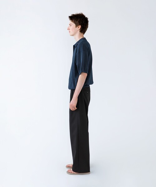 City Ambient Products(シティアンビエントプロダクツ)の「【City Ambient Products別注】crepuscule: WASHI SKIPPER ニットポロ(Tシャツ/カットソー・メンズ・ネイビー/ブラウン/レッド・ONE SIZE)」の20枚目の写真