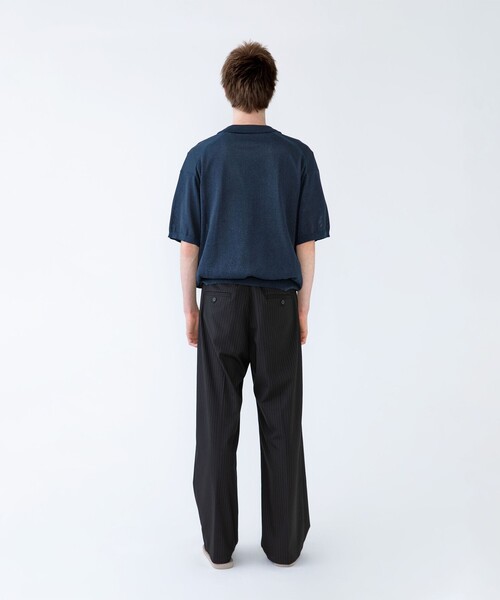 City Ambient Products(シティアンビエントプロダクツ)の「【City Ambient Products別注】crepuscule: WASHI SKIPPER ニットポロ(Tシャツ/カットソー・メンズ・ネイビー/ブラウン/レッド・ONE SIZE)」の21枚目の写真
