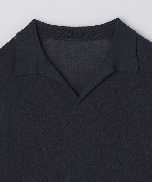 City Ambient Products(シティアンビエントプロダクツ)の「【City Ambient Products別注】crepuscule: WASHI SKIPPER ニットポロ(Tシャツ/カットソー・メンズ・ネイビー/ブラウン/レッド・ONE SIZE)」の4枚目の写真