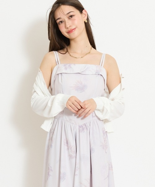 WILLSELECTION(ウィルセレクション)の「ミモザプリントキャミワンピース(ワンピース・レディース・ネイビー/イエロー/ピンク・FREE)」の3枚目の写真