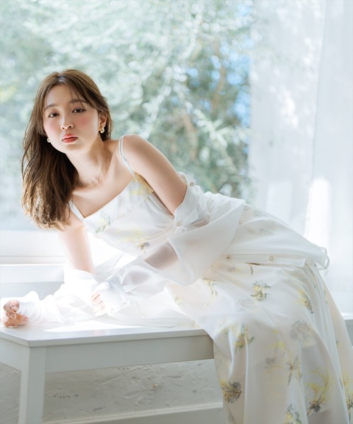 WILLSELECTION(ウィルセレクション)の「ミモザプリントキャミワンピース(ワンピース・レディース・ネイビー/イエロー/ピンク・FREE)」の16枚目の写真