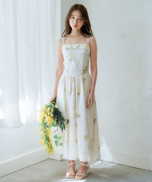 WILLSELECTION(ウィルセレクション)の「ミモザプリントキャミワンピース(ワンピース・レディース・ネイビー/イエロー/ピンク・FREE)」の14枚目の写真