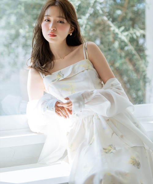 WILLSELECTION(ウィルセレクション)の「ミモザプリントキャミワンピース(ワンピース・レディース・ネイビー/イエロー/ピンク・FREE)」の17枚目の写真