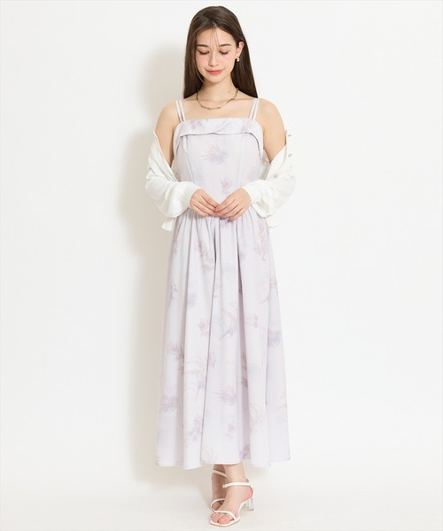 WILLSELECTION(ウィルセレクション)の「ミモザプリントキャミワンピース(ワンピース・レディース・ネイビー/イエロー/ピンク・FREE)」の5枚目の写真