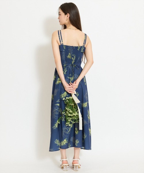WILLSELECTION(ウィルセレクション)の「ミモザプリントキャミワンピース(ワンピース・レディース・ネイビー/イエロー/ピンク・FREE)」の8枚目の写真