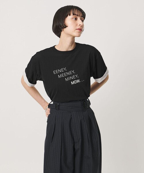FILL THE BILL(フィルザビル)の「【別注】<FILL THE BILL>リバーシブル Tシャツ(Tシャツ/カットソー・レディース・ブラック/ダークグレー・FREE)」の2枚目の写真