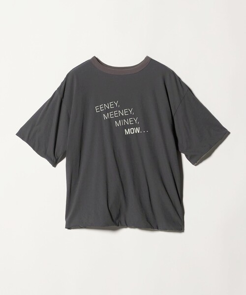 FILL THE BILL(フィルザビル)の「【別注】<FILL THE BILL>リバーシブル Tシャツ(Tシャツ/カットソー・レディース・ブラック/ダークグレー・FREE)」の3枚目の写真