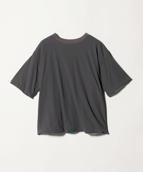 FILL THE BILL(フィルザビル)の「【別注】<FILL THE BILL>リバーシブル Tシャツ(Tシャツ/カットソー・レディース・ブラック/ダークグレー・FREE)」の4枚目の写真
