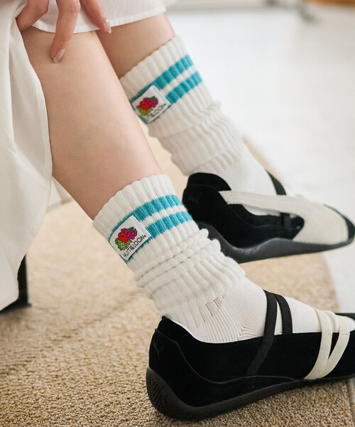 FREAK'S STORE（フリークスストア）の「FRUIT OF THE LOOM × FREAK'S STORE/フルーツオブザルーム 別注 3Pパック ワンポイント ラインソックス（ソックス/靴下・レディース・その他2・ONE SIZE）」の4枚目の写真