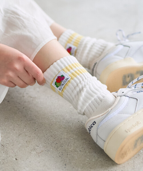 FREAK'S STORE（フリークスストア）の「FRUIT OF THE LOOM × FREAK'S STORE/フルーツオブザルーム 別注 3Pパック ワンポイント ラインソックス（ソックス/靴下・レディース・その他2・ONE SIZE）」の6枚目の写真