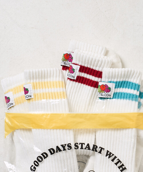 FREAK'S STORE（フリークスストア）の「FRUIT OF THE LOOM × FREAK'S STORE/フルーツオブザルーム 別注 3Pパック ワンポイント ラインソックス（ソックス/靴下・レディース・その他2・ONE SIZE）」の8枚目の写真