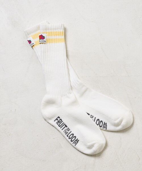 FREAK'S STORE（フリークスストア）の「FRUIT OF THE LOOM × FREAK'S STORE/フルーツオブザルーム 別注 3Pパック ワンポイント ラインソックス（ソックス/靴下・レディース・その他2・ONE SIZE）」の9枚目の写真