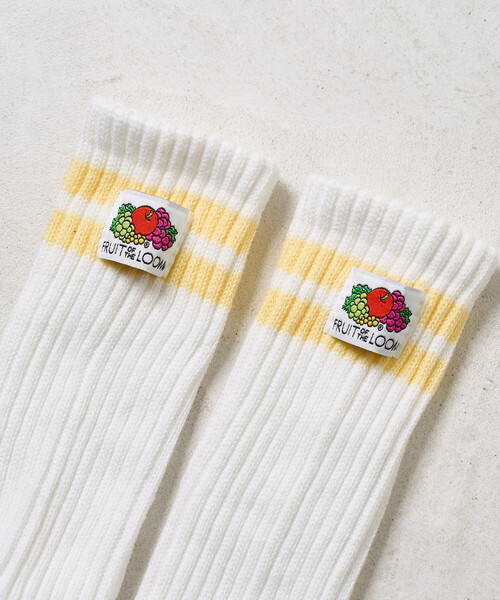 FREAK'S STORE（フリークスストア）の「FRUIT OF THE LOOM × FREAK'S STORE/フルーツオブザルーム 別注 3Pパック ワンポイント ラインソックス（ソックス/靴下・レディース・その他2・ONE SIZE）」の10枚目の写真