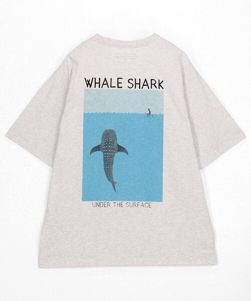 Jonas Claesson（ジョナスクレアッソン）の「JONAS CLAESSON/ジョナス クレアッソン Whale Shark Short Sleeve Tee/ホエールシャーク バックプリント Tシャツ（Tシャツ/カットソー・メンズ・ライトグレー/ホワイト/ブラック・LARGE/MEDIUM）」の22枚目の写真