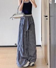 ギンガムチェック」に該当するパンツ（リボン）ファッション通販