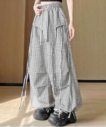 ギンガムチェック」に該当するパンツ（リボン）ファッション通販