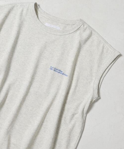 Firsthand(ファーストハンド)の「MA Firsthand/マ ファーストハンド ベーシック ロゴ フレンチスリーブ Tシャツ / BASIC LOGO FRENCH SLEEVE TEE(Tシャツ/カットソー・レディース・レッド/ブラウン/チャコールグレー/オフホワイト・FREE)」の11枚目の写真
