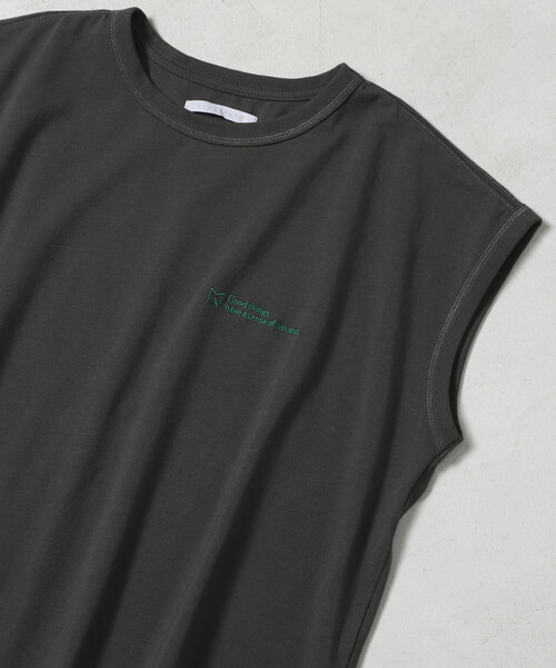 Firsthand(ファーストハンド)の「MA Firsthand/マ ファーストハンド ベーシック ロゴ フレンチスリーブ Tシャツ / BASIC LOGO FRENCH SLEEVE TEE(Tシャツ/カットソー・レディース・レッド/ブラウン/チャコールグレー/オフホワイト・FREE)」の12枚目の写真