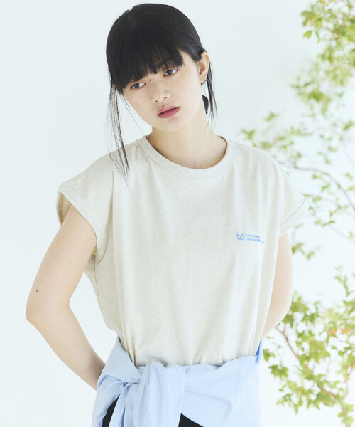 Firsthand(ファーストハンド)の「MA Firsthand/マ ファーストハンド ベーシック ロゴ フレンチスリーブ Tシャツ / BASIC LOGO FRENCH SLEEVE TEE(Tシャツ/カットソー・レディース・レッド/ブラウン/チャコールグレー/オフホワイト・FREE)」の20枚目の写真