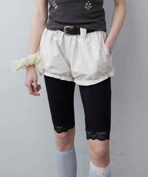Rohwel（ローウェル）の「Belted Balloon Short Pants / ベルテッドバルーンショートパンツ（その他パンツ・レディース・ブラウン/アイボリー・FREE）」の18枚目の写真