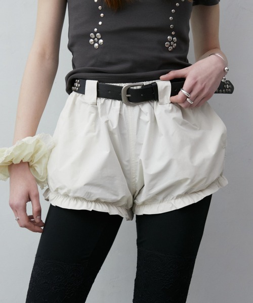 Rohwel（ローウェル）の「Belted Balloon Short Pants / ベルテッドバルーンショートパンツ（その他パンツ・レディース・ブラウン/アイボリー・FREE）」の15枚目の写真