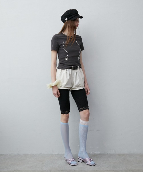 Rohwel（ローウェル）の「Belted Balloon Short Pants / ベルテッドバルーンショートパンツ（その他パンツ・レディース・ブラウン/アイボリー・FREE）」の22枚目の写真