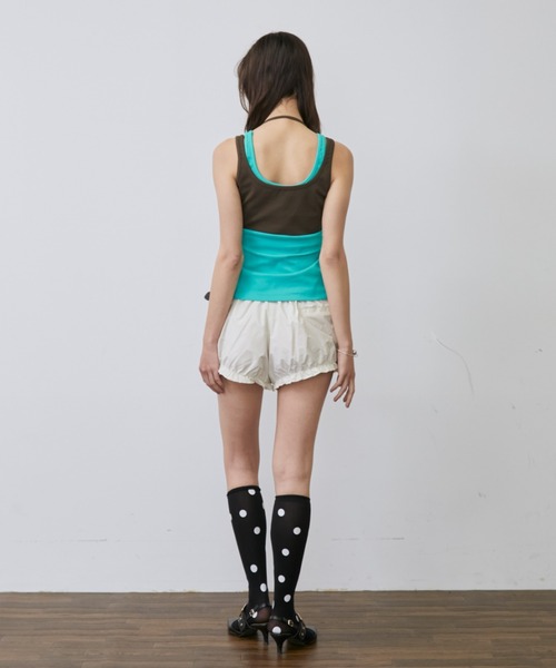 Rohwel（ローウェル）の「Belted Balloon Short Pants / ベルテッドバルーンショートパンツ（その他パンツ・レディース・ブラウン/アイボリー・FREE）」の14枚目の写真