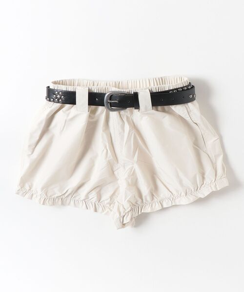 Rohwel（ローウェル）の「Belted Balloon Short Pants / ベルテッドバルーンショートパンツ（その他パンツ・レディース・ブラウン/アイボリー・FREE）」の4枚目の写真