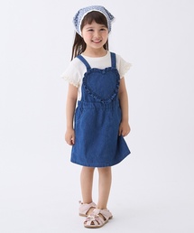 petit main | ハートサロペスカート(ジャンパースカート)