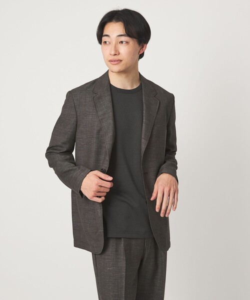 green label relaxing(グリーンレーベルリラクシング)の「ハイツイスト ツイル クルーネック カットソー(Tシャツ/カットソー・メンズ・ライトグレー/ネイビー/ダークグレー・L/XL/M/S)」の4枚目の写真