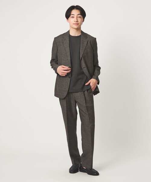 green label relaxing(グリーンレーベルリラクシング)の「ハイツイスト ツイル クルーネック カットソー(Tシャツ/カットソー・メンズ・ライトグレー/ネイビー/ダークグレー・L/XL/M/S)」の5枚目の写真