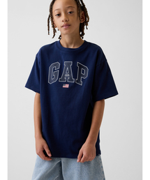 GAP（ギャップ）の「リラックスフィット GAPロゴTシャツ (キッズ)（Tシャツ/カットソー）」