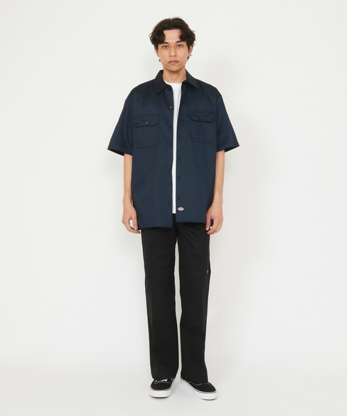 Dickies（ディッキーズ）の「Dickies/ディッキーズ ワークシャツ 半袖 "1574"（シャツ/ブラウス・メンズ・ベージュ/チャコールグレー・X-LARGE/LARGE/MEDIUM/SMALL）」の8枚目の写真