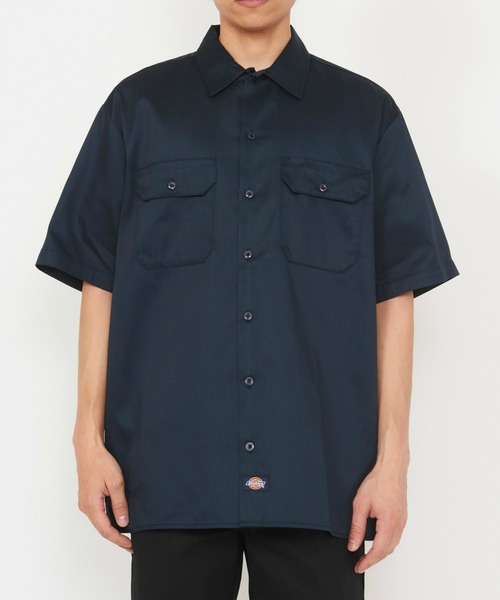 Dickies（ディッキーズ）の「Dickies/ディッキーズ ワークシャツ 半袖 "1574"（シャツ/ブラウス・メンズ・ベージュ/チャコールグレー・X-LARGE/LARGE/MEDIUM/SMALL）」の9枚目の写真