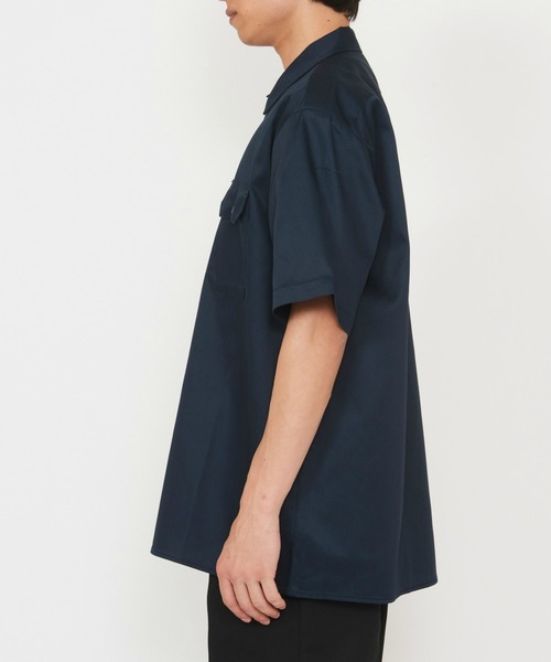 Dickies（ディッキーズ）の「Dickies/ディッキーズ ワークシャツ 半袖 "1574"（シャツ/ブラウス・メンズ・ベージュ/チャコールグレー・X-LARGE/LARGE/MEDIUM/SMALL）」の10枚目の写真